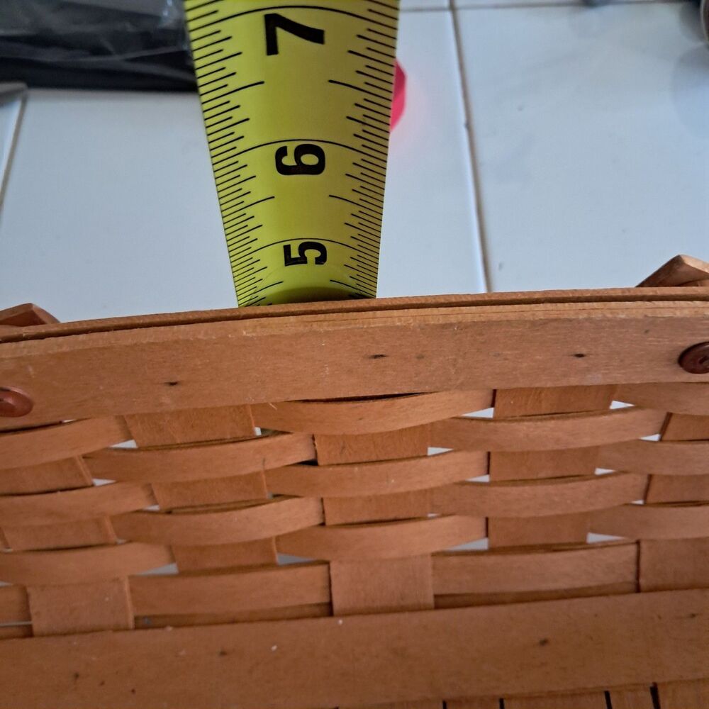 Vintage Longaberger Gathering Basket Swing Handle Approx. 17.5 x 11.5x 4.5" - Picture 7 of 13
